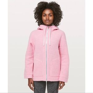 *NWT* lululemon So Sherpa Hooded Jacket in Pink
